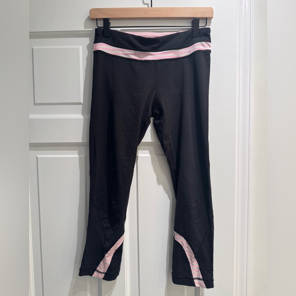 Lululemon Athletica Black and Pink Leggings